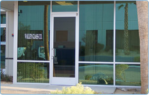 Valley Glass Company Storefront in Thousand Palms, CA.